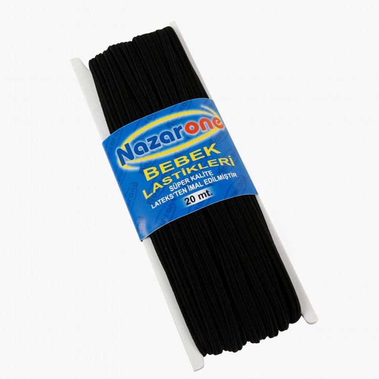 BEBE LASTİK 20MT SİYAH