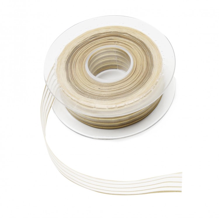 FANTAZİ ŞİFON KURDELE SİMLİ 2,5CM-20MT -BEYAZ(101)