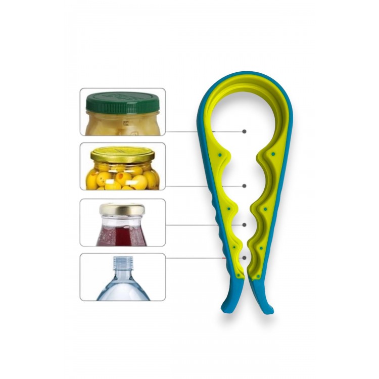 KAVANOZ-ŞİŞE KAPAĞI AÇMA APARATI PLASTİK-MAVİ