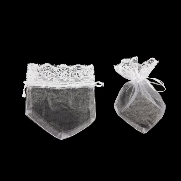 KINA KESESİ DANTELLİ 12X15CM (100AD/PKT)- BEYAZ