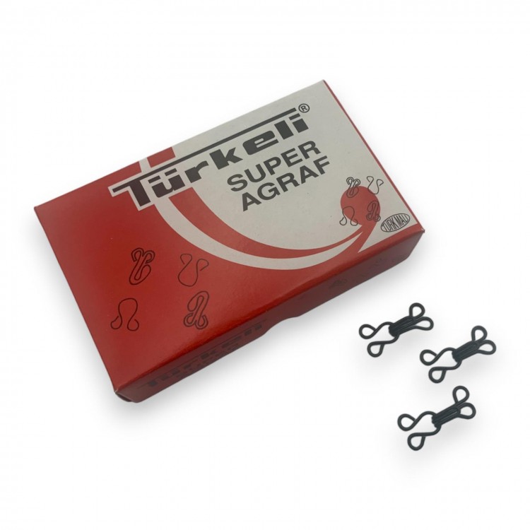 METAL AGRAF SİYAH NO:3 (1 KUTU)