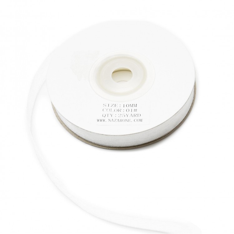 ORGANZE KURDELE 1CM/23MT-BEYAZ(101)