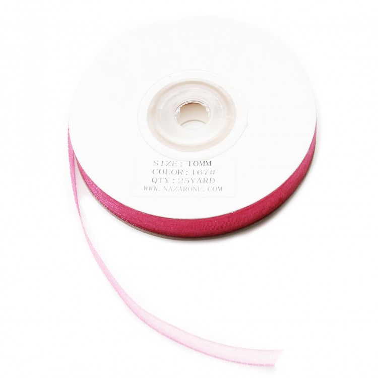 ORGANZE KURDELE 1CM/23MT-FUŞYA(803)