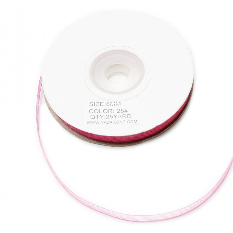 ORGANZE KURDELE 6MM/23MT-FUŞYA(803)