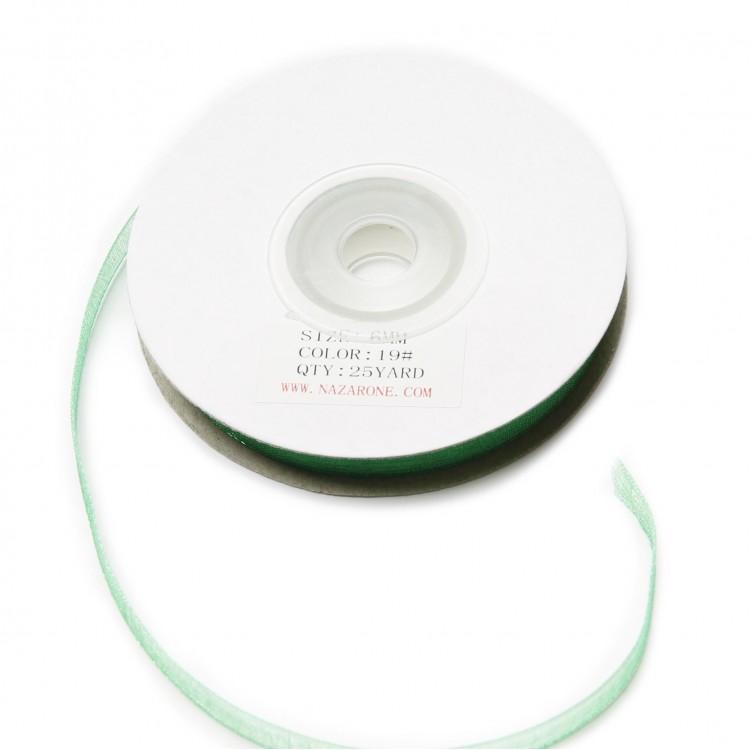 ORGANZE KURDELE 6MM/23MT-YEŞİL(2001)