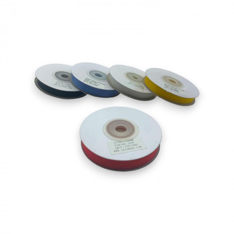 ORGANZE KURDELE SETİ 1CM/23MT 5 ADET (SET 2)