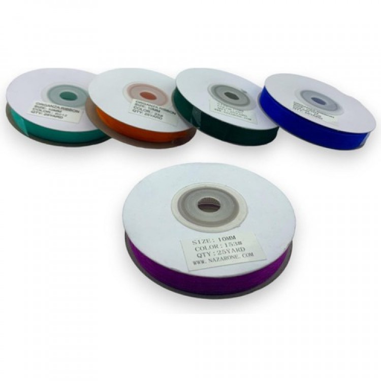 ORGANZE KURDELE SETİ 1CM/23MT 5 ADET (SET 3)