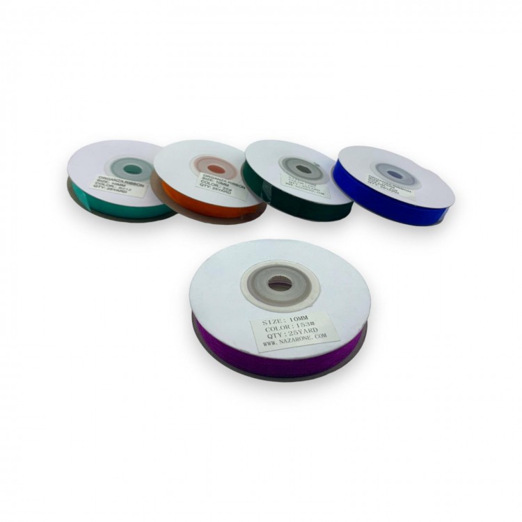 ORGANZE KURDELE SETİ 1CM/23MT 5 ADET (SET 3)