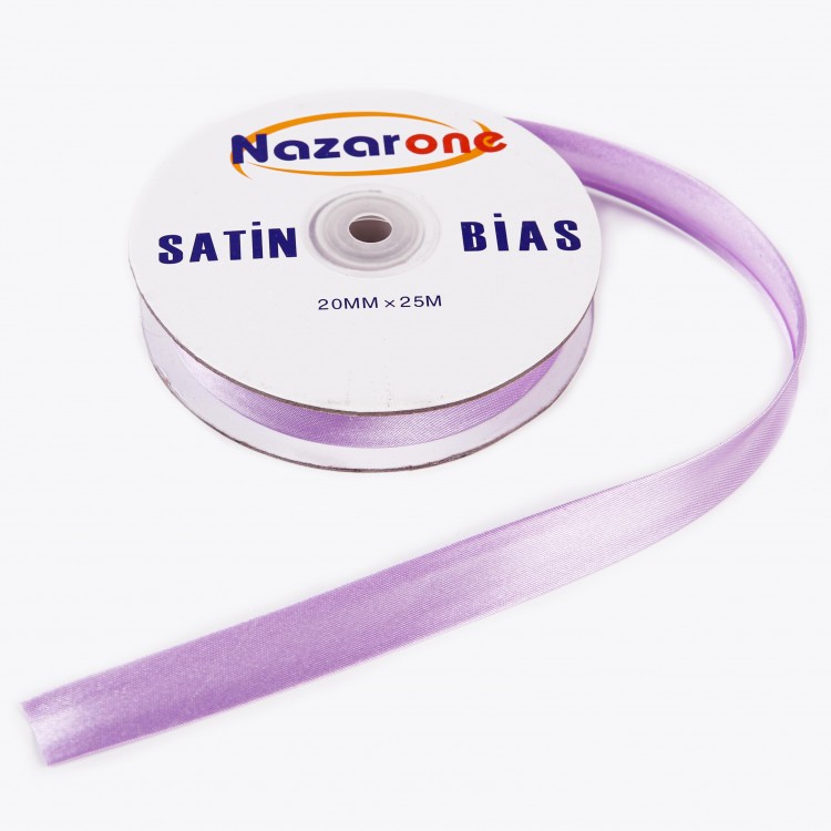 SATEN BİYE 2CM- 25MT- AÇIK LİLA