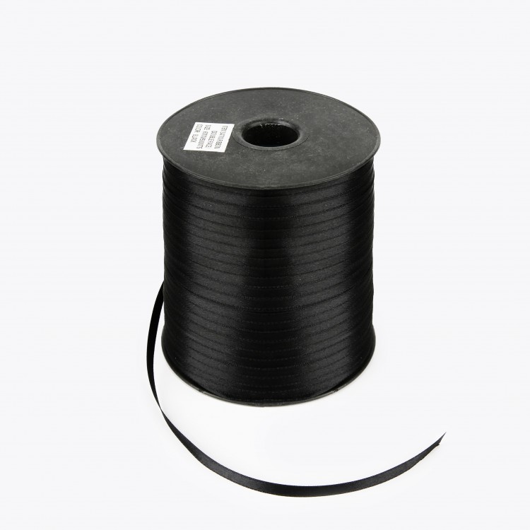 SATEN KURDELE 6MM-500MT-SİYAH(1812)