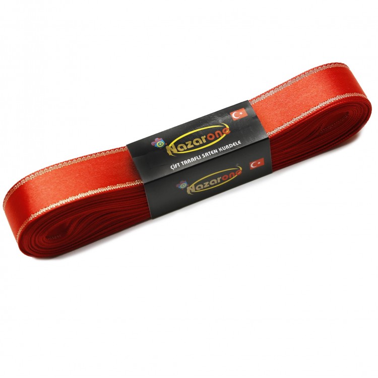 SATEN SİMLİ KURDELE 2CM-10MT-KIRMIZI(1102)