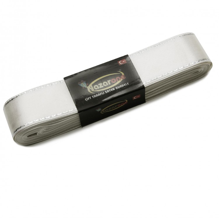 SATEN SİMLİ KURDELE 3CM-10MT-BEYAZ(101) SATEN SİMLİ KURDELE 3CM-10MT-BEYAZ(101)