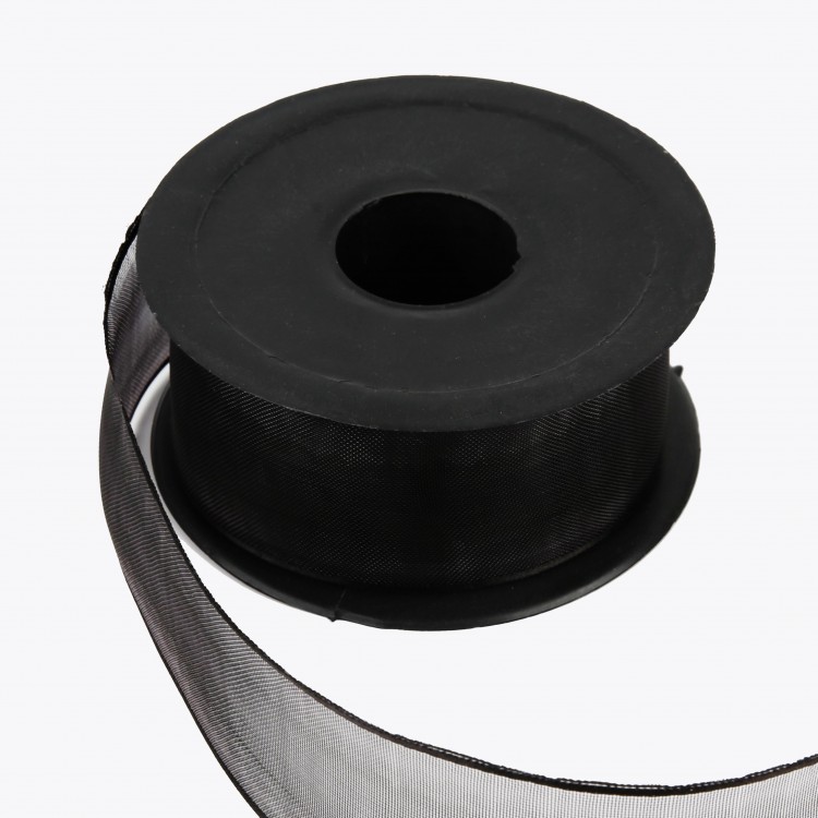 ŞİFON KURDELE 4CM-20MT-SİYAH(1812)