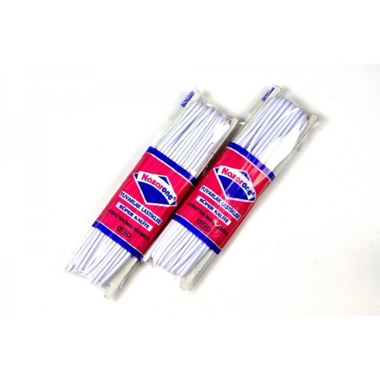 YUVARLAK LASTİK 10MT BEYAZ