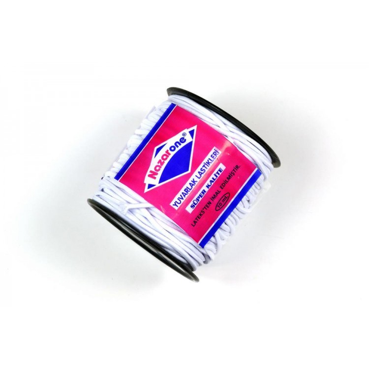 YUVARLAK LASTİK 50MT BEYAZ